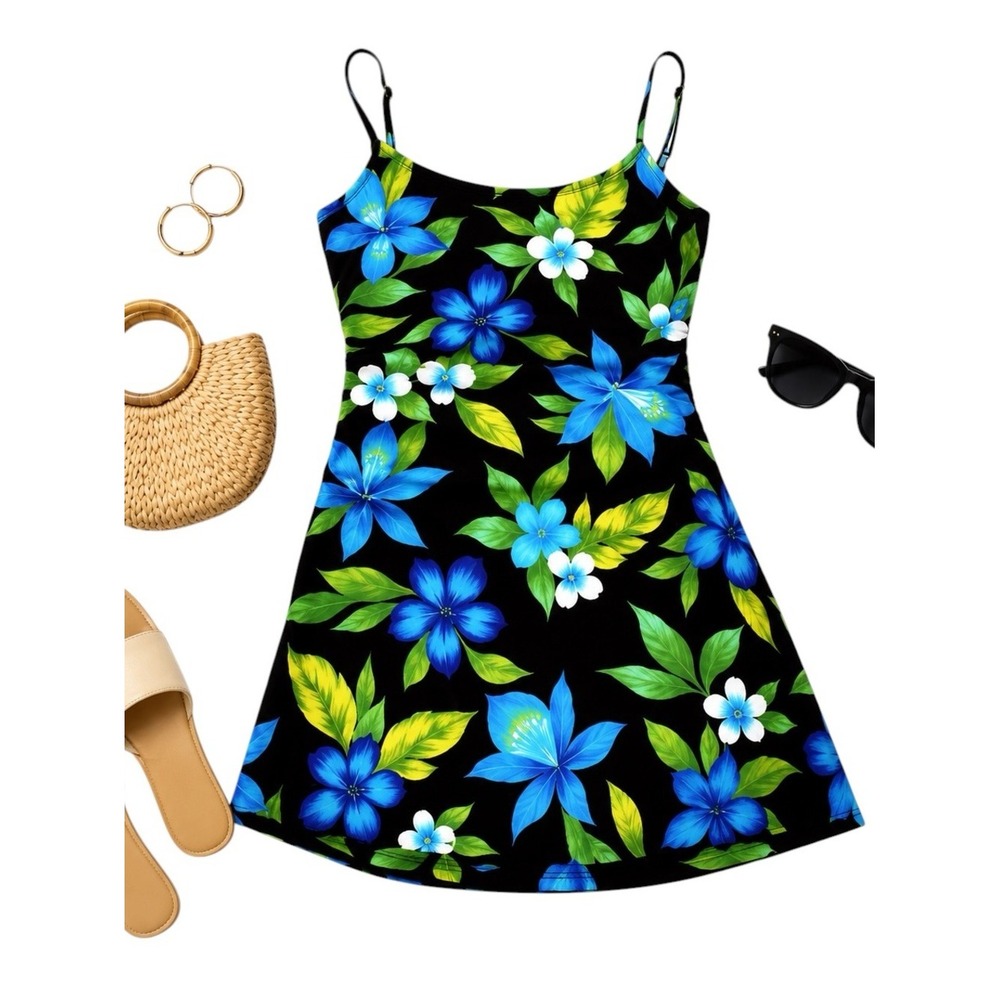 Sessa Floral Swimdress One Piece Tummy Control Swimsuit Womens Small Resort Wear